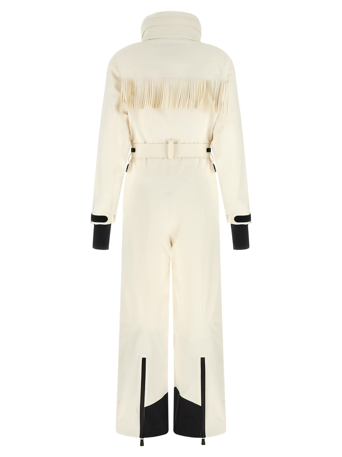 White fringed ski suit 2