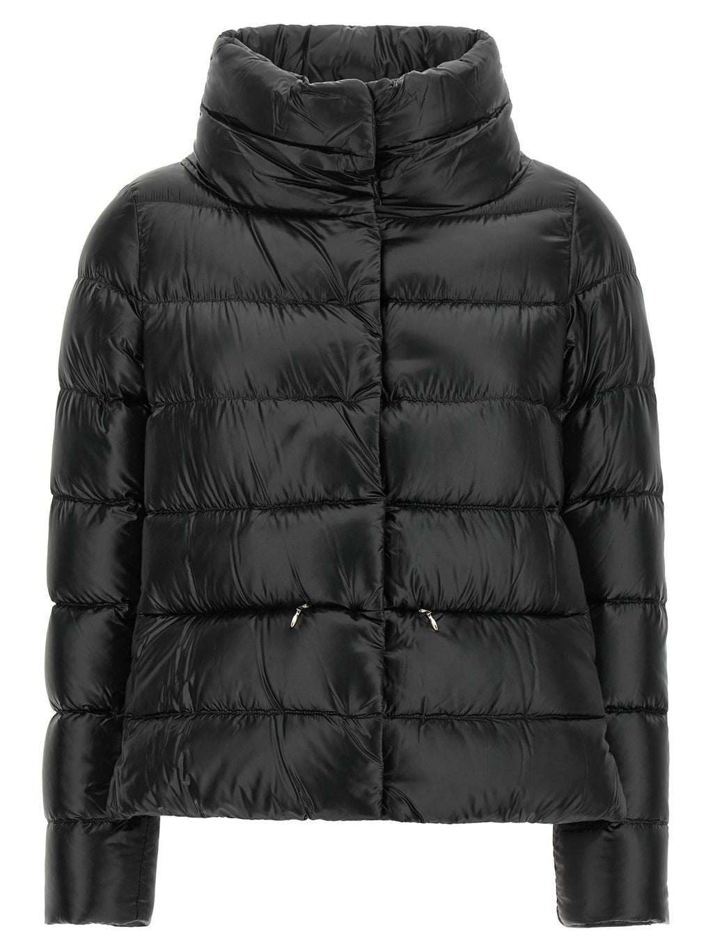 Wide neck down jacket