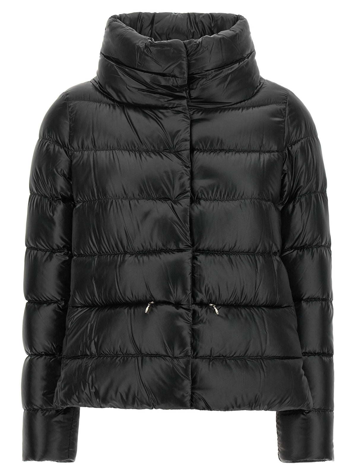 Wide neck down jacket