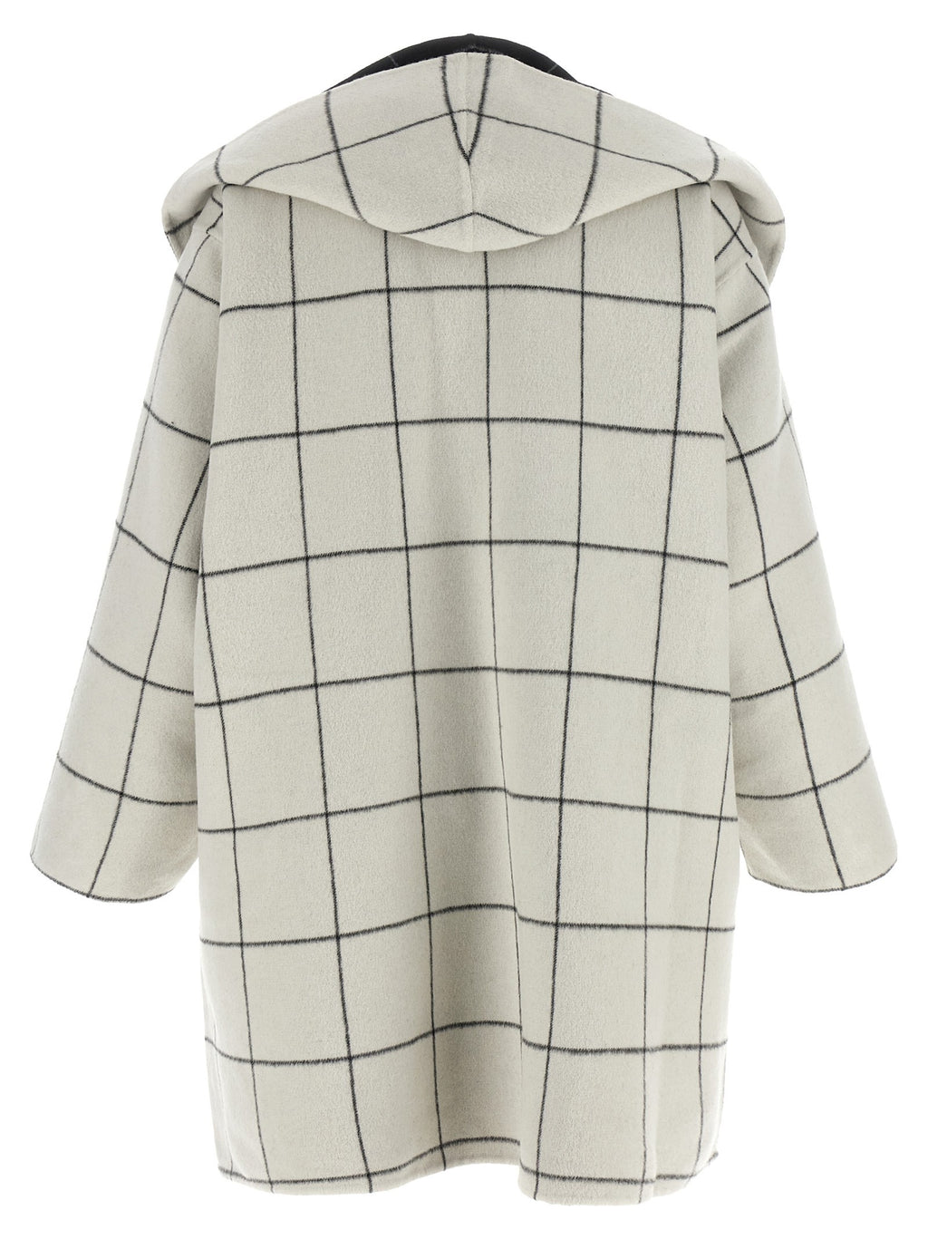 ' Windowpane Hoodie' revrsibile coat 3