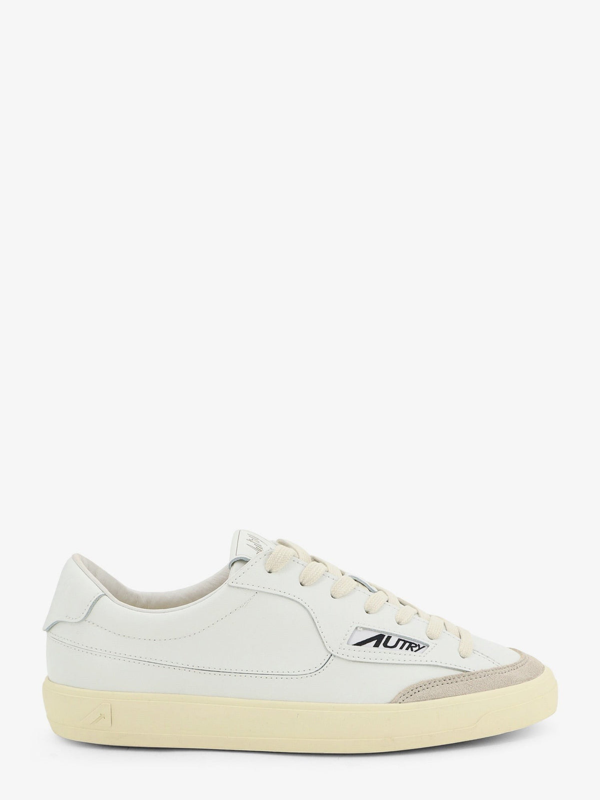 Windscape leather sneakers with suede insert