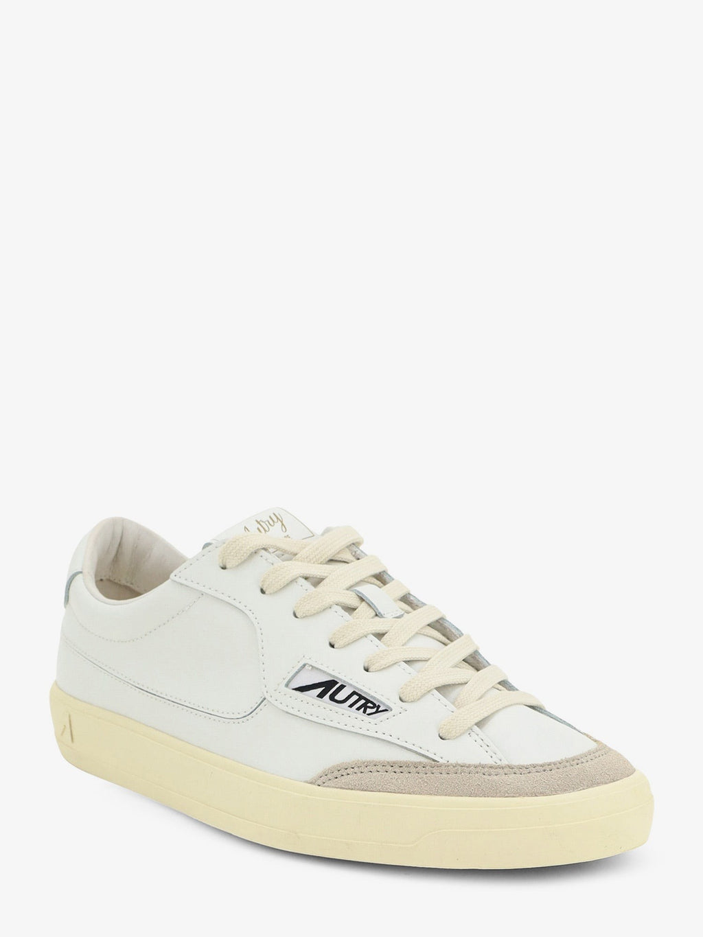 Windscape leather sneakers with suede insert 2