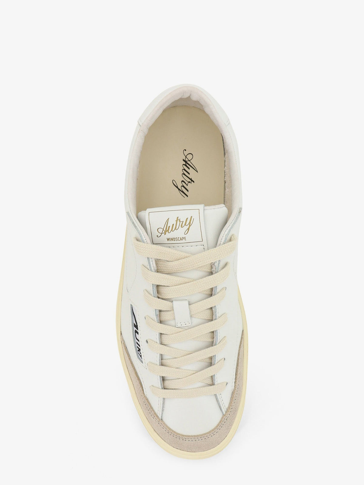 Windscape leather sneakers with suede insert 5