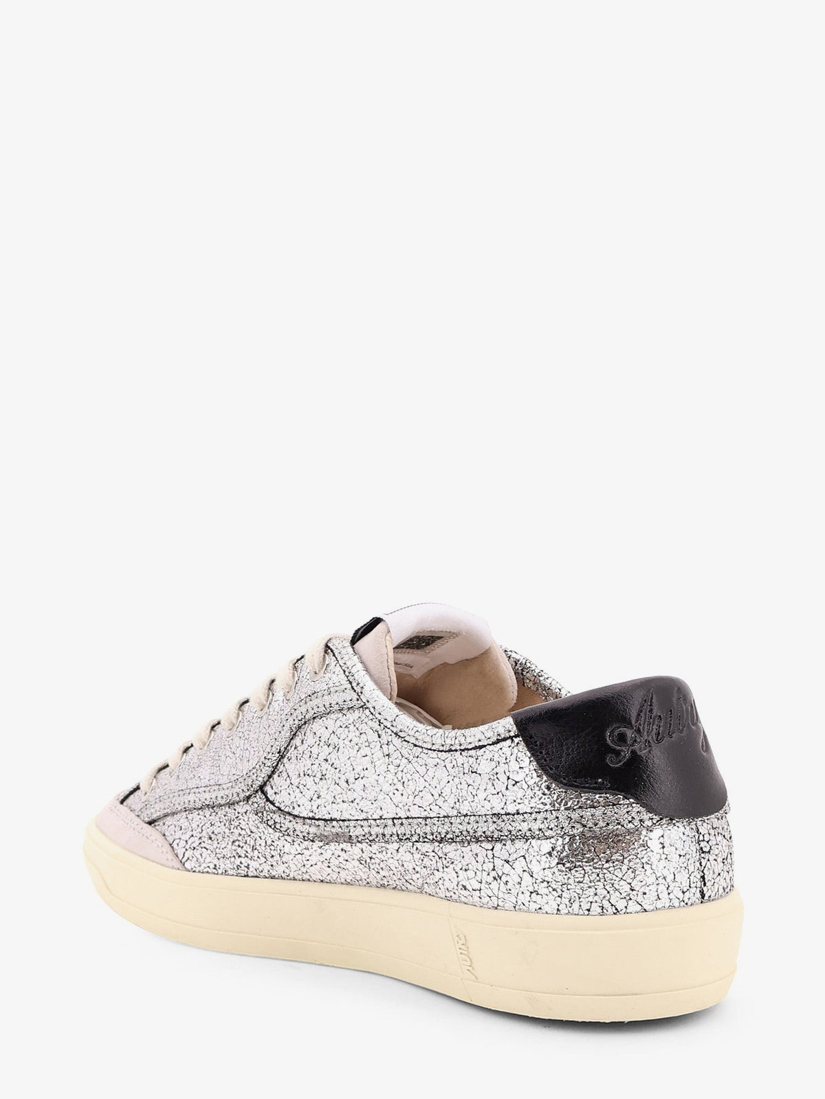 Windscape Low silver leather sneakers 3