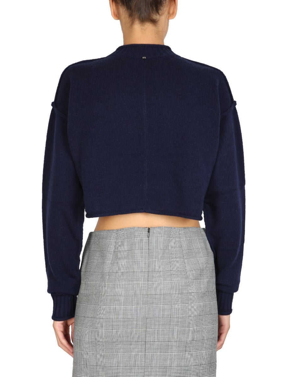 WOOL AND CASHMERE CREW NECK SWEATER 4
