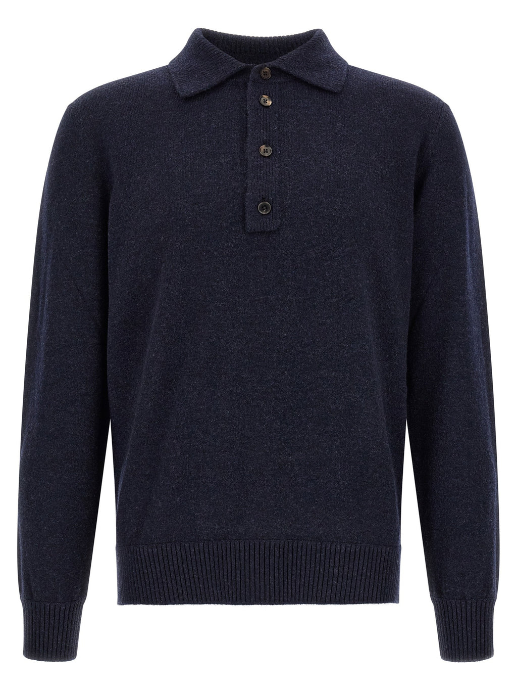 Wool and cashmere polo shirt