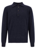 Wool and cashmere polo shirt