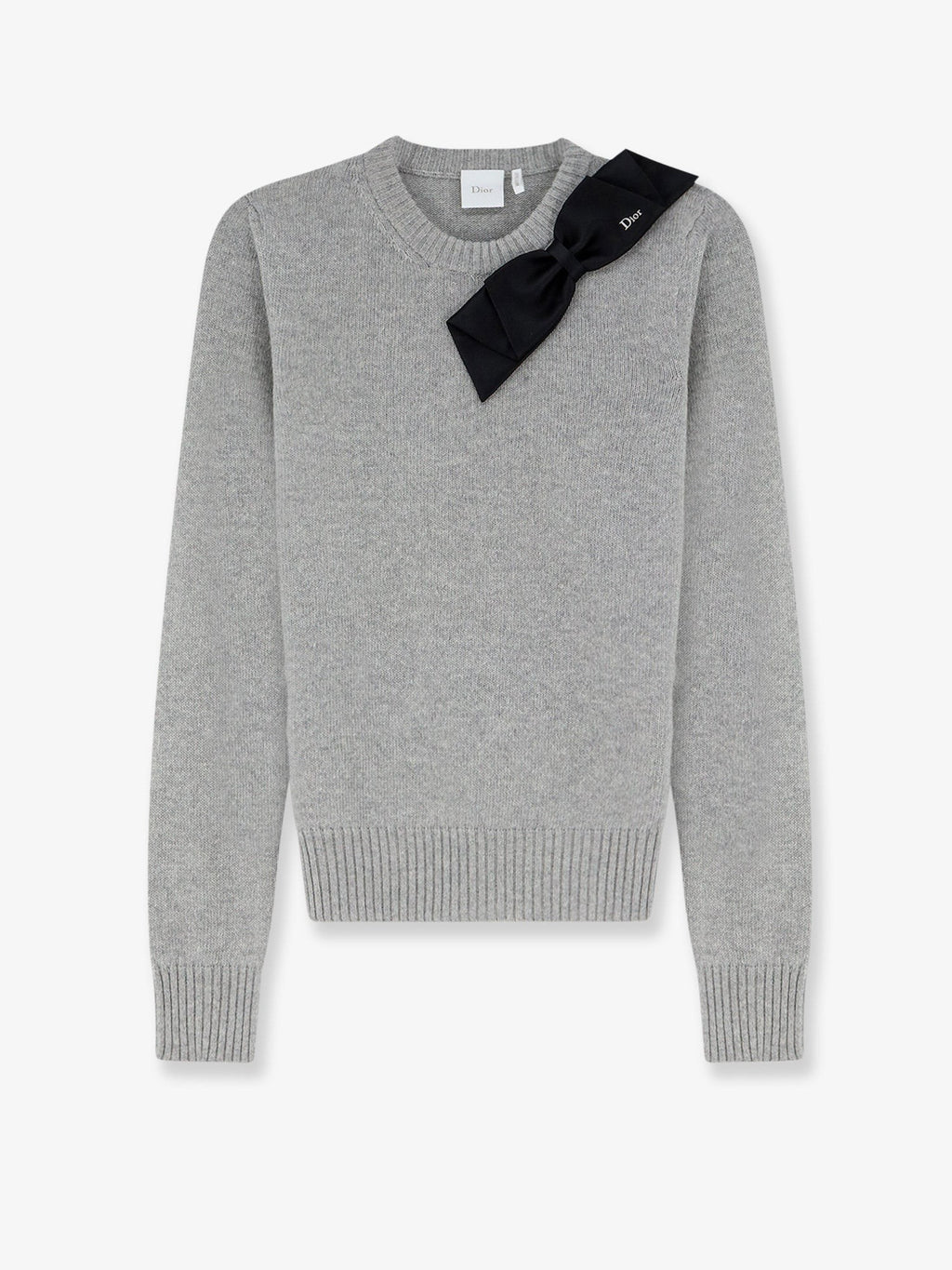 Wool and cashmere sweater with bow