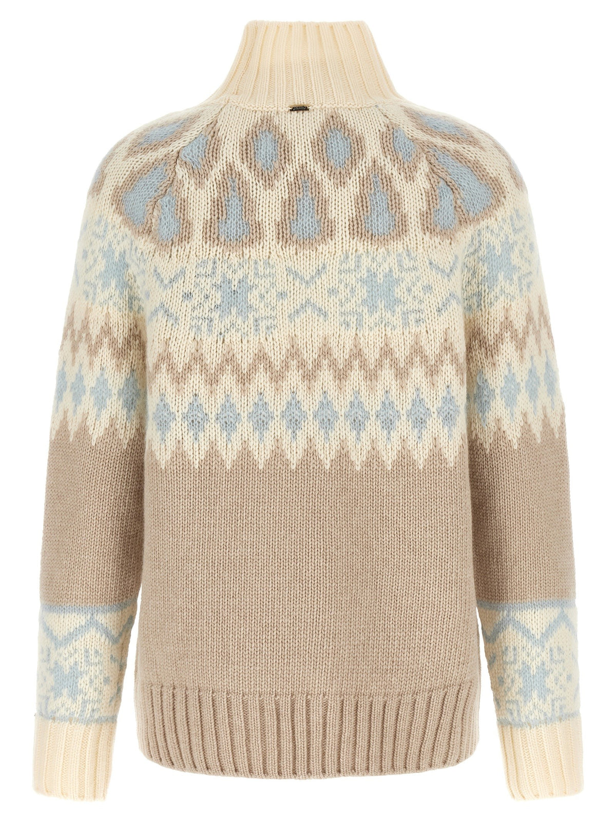 Wool and cashmere sweater with intarsia 2