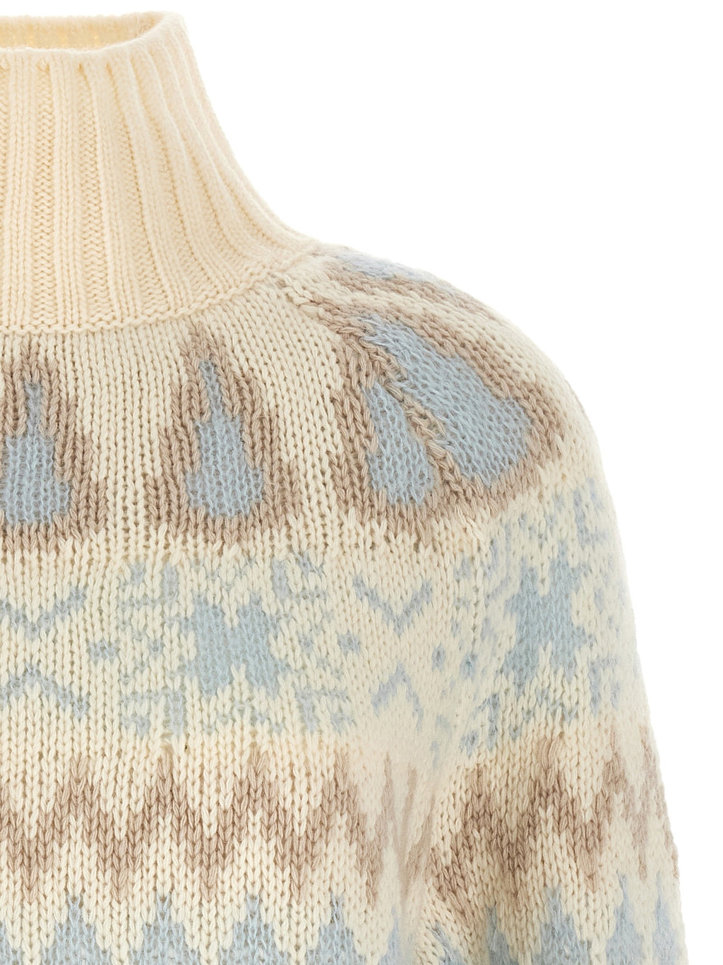 Wool and cashmere sweater with intarsia 3