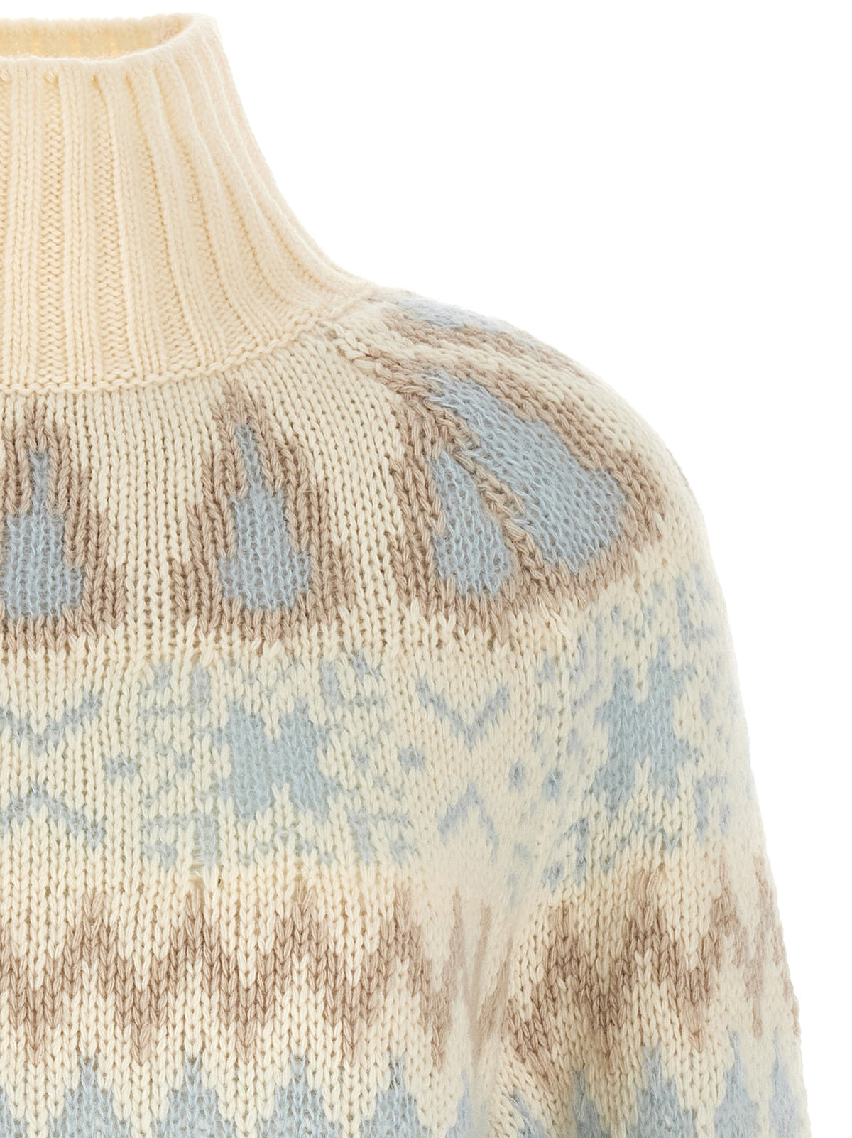 Wool and cashmere sweater with intarsia 3