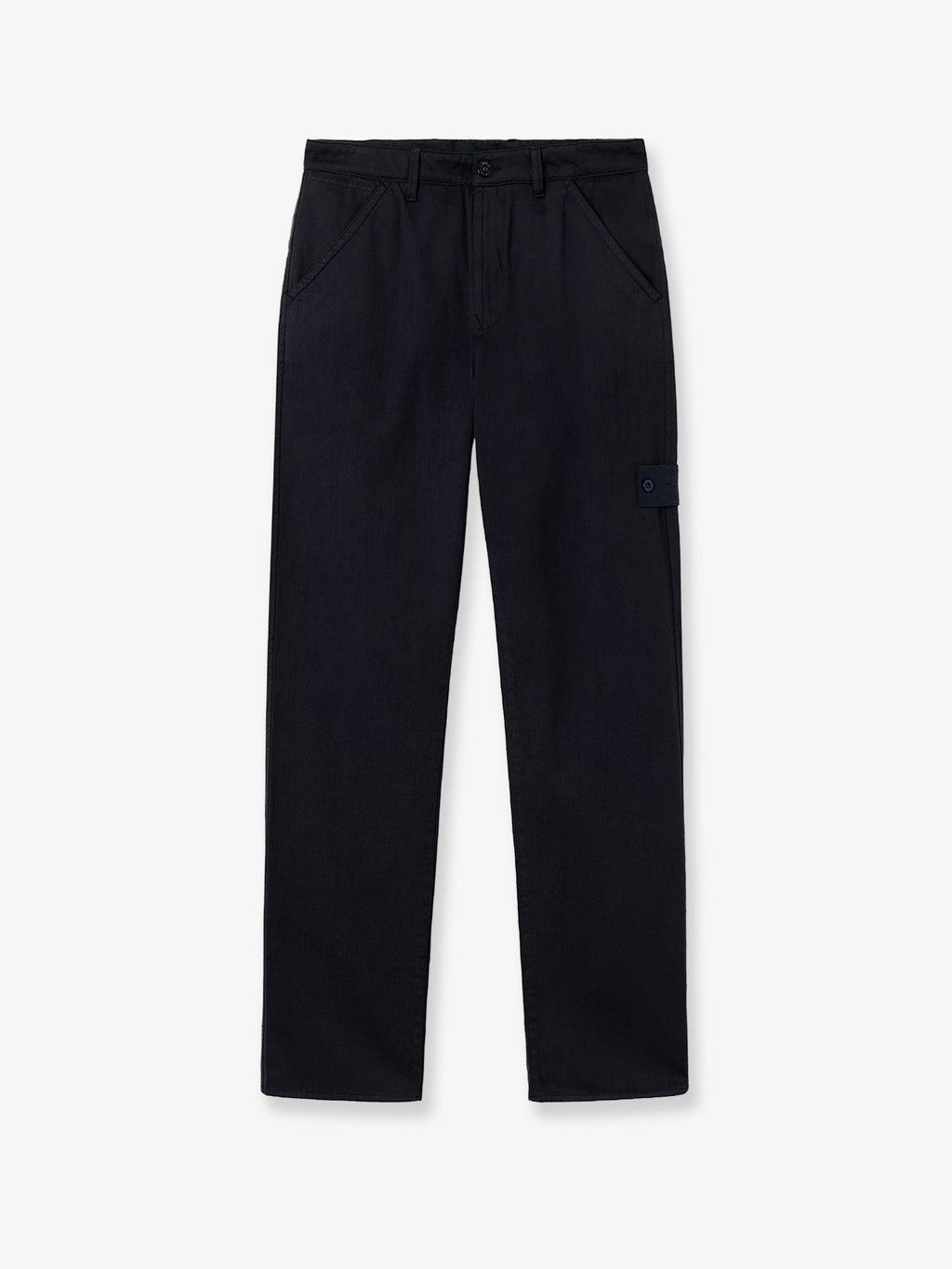 Wool and cotton blend trousers