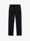 Wool and cotton blend trousers