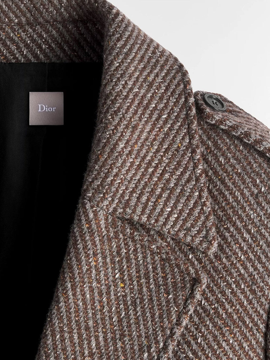 Wool and silk blend natté coat 3