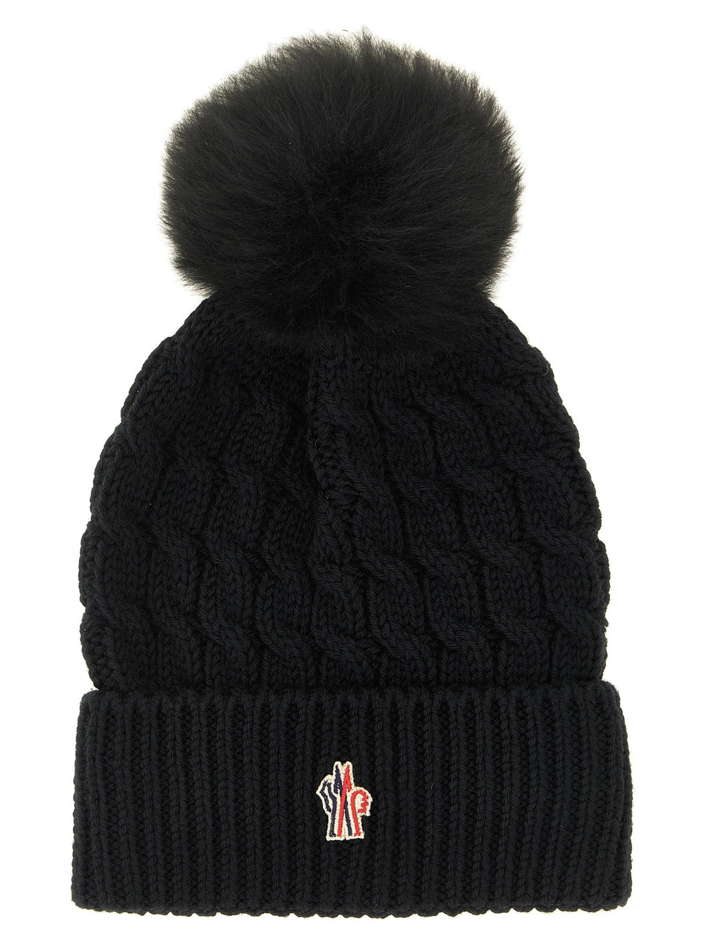 Wool beanie with pon-pon