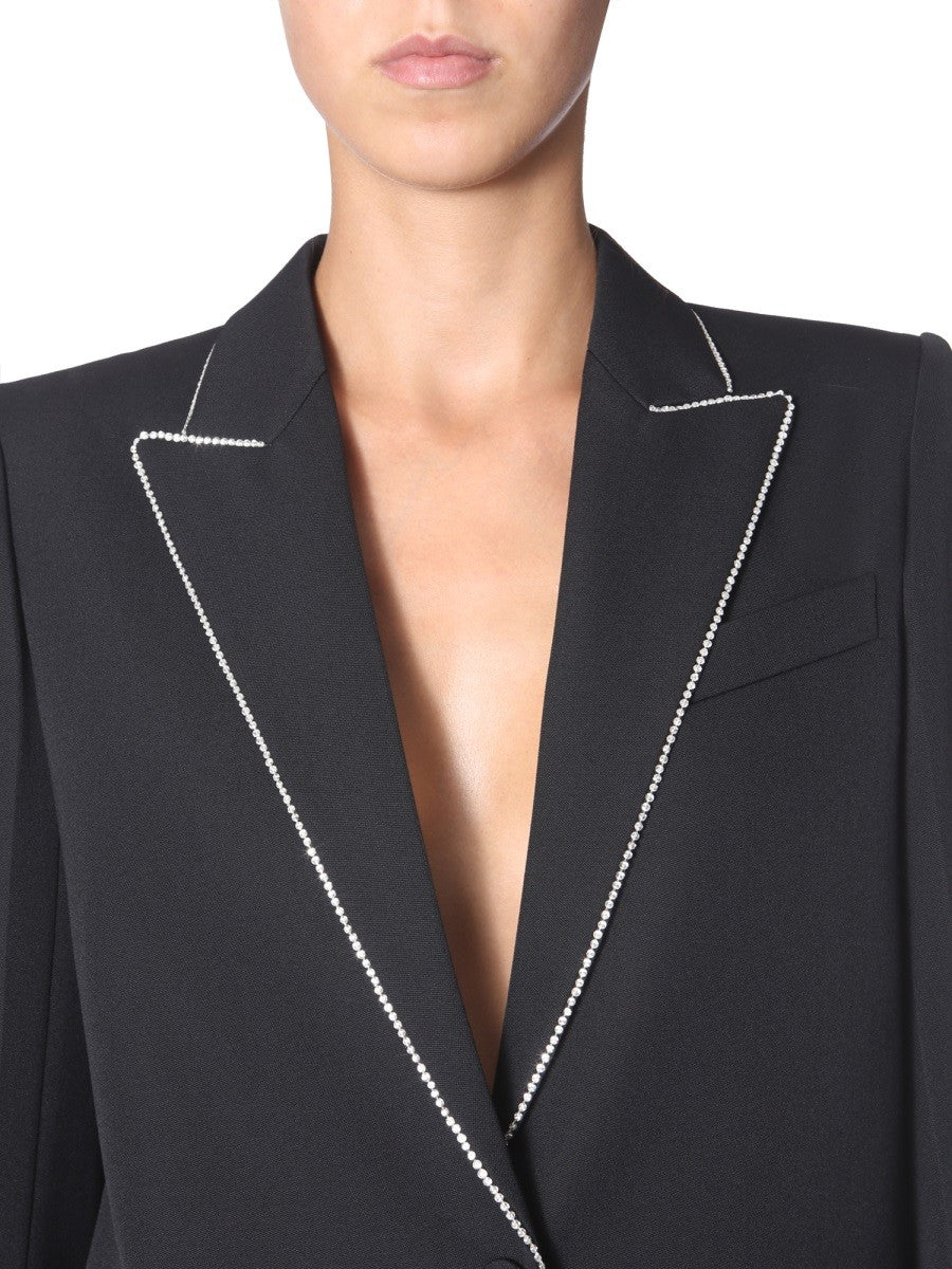 WOOL BLAZER WITH STRASS 4