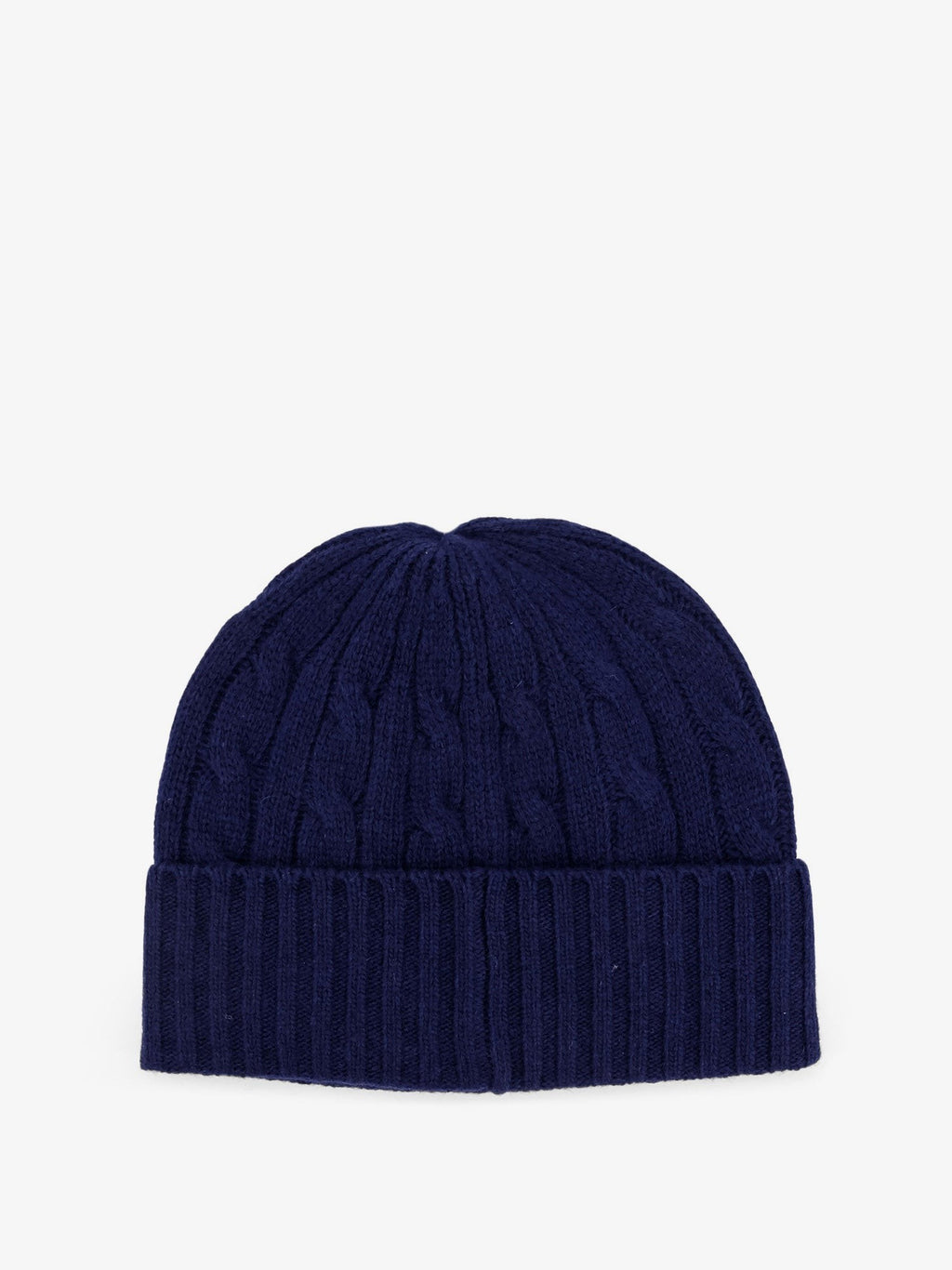 Wool blend cable knit beanie hat 2