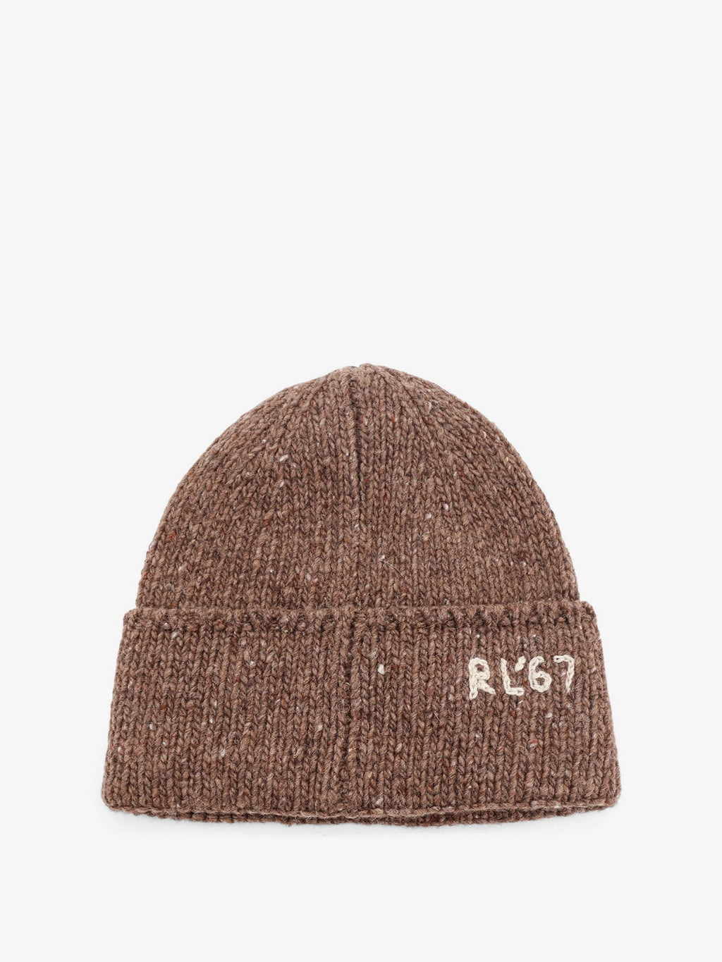 Wool blend hat with logo insert 2