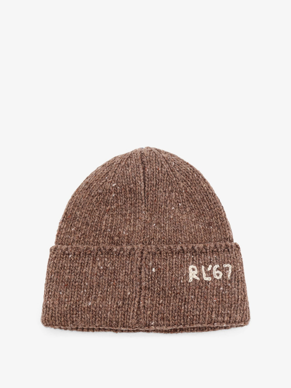 Wool blend hat with logo insert 2