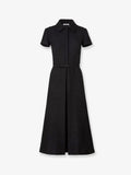 Wool blend long dress