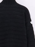 Wool blend sweater with distressed effect 3