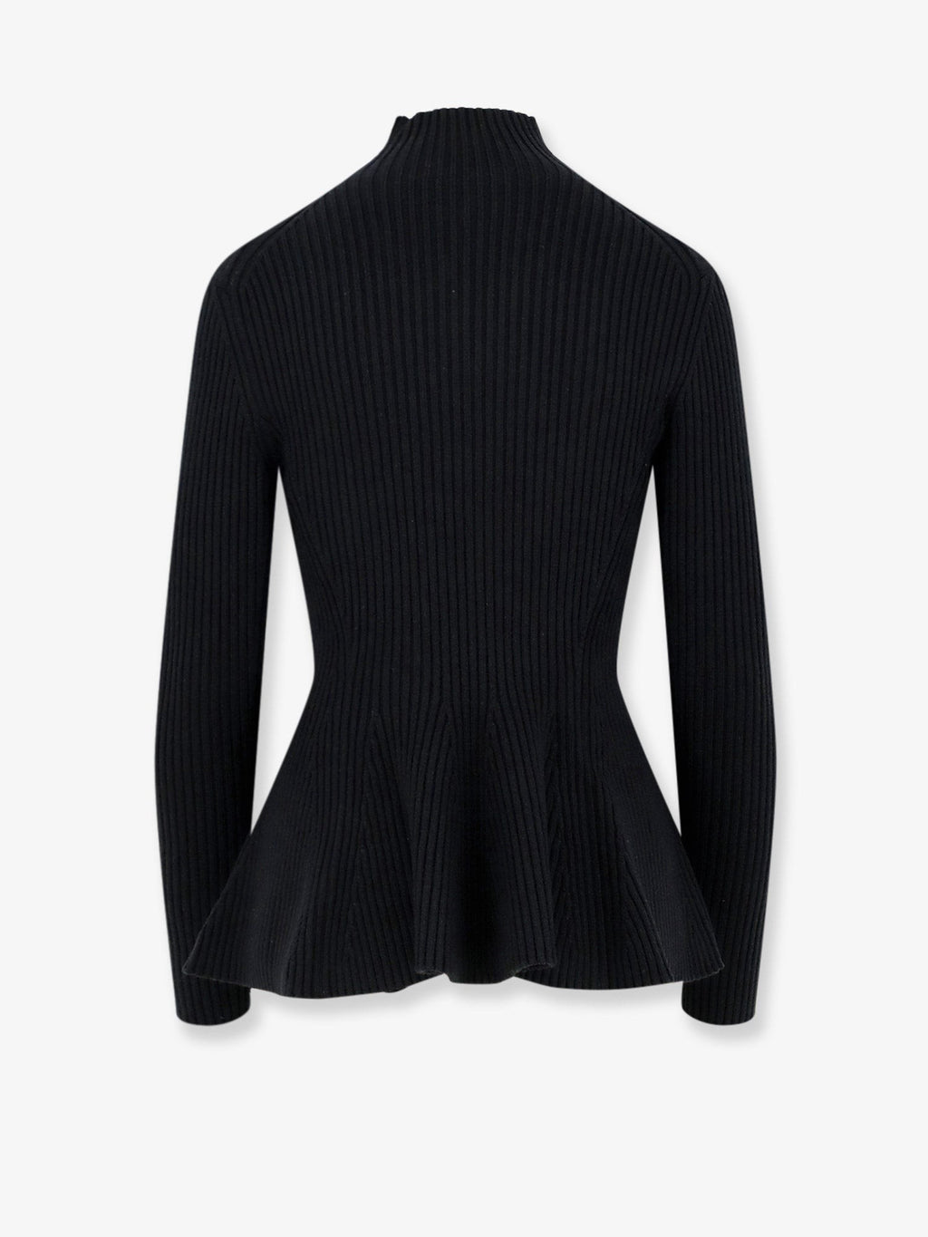 Wool blend sweater with ribbed pattern 2