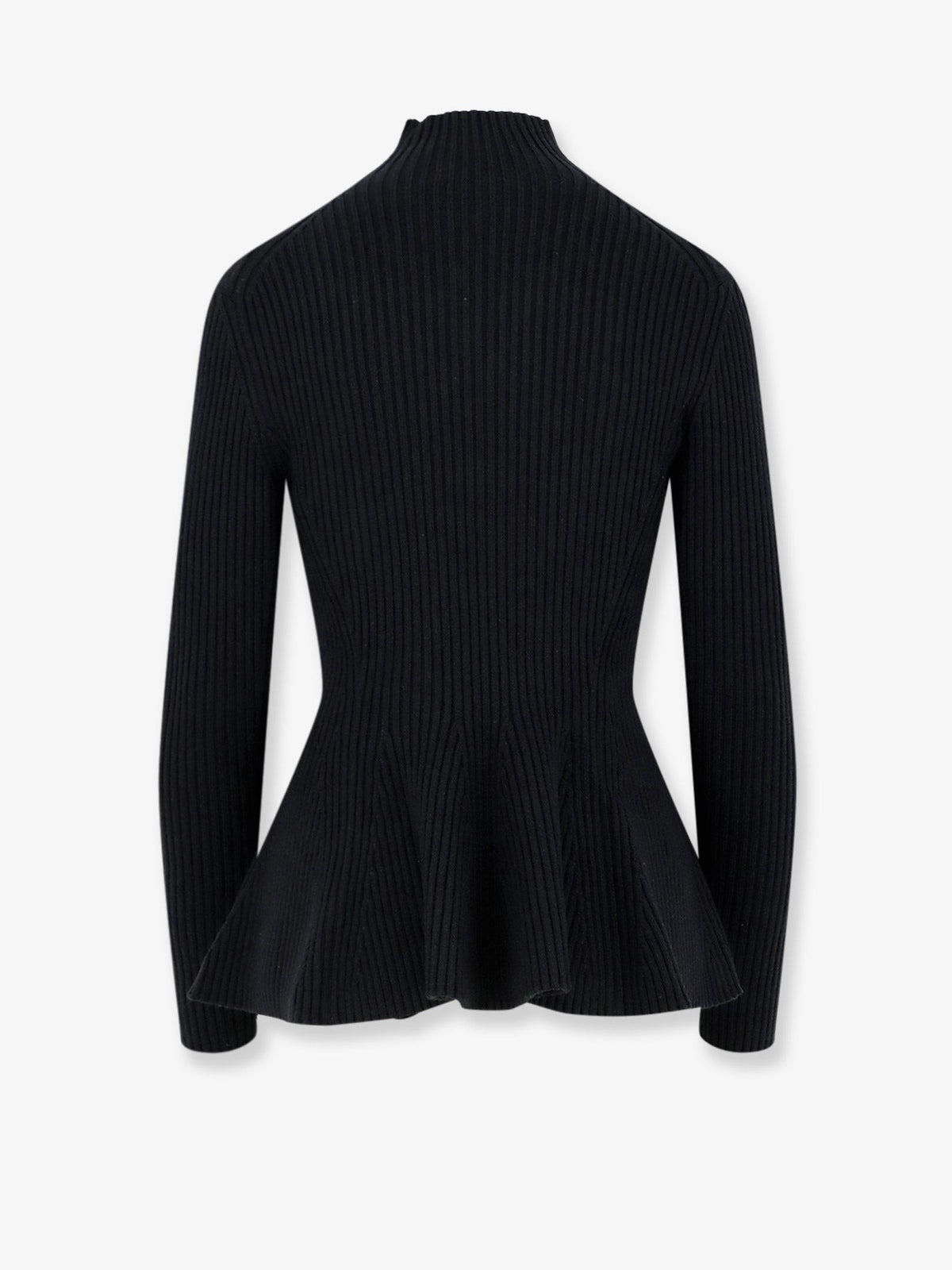 Wool blend sweater with ribbed pattern 2