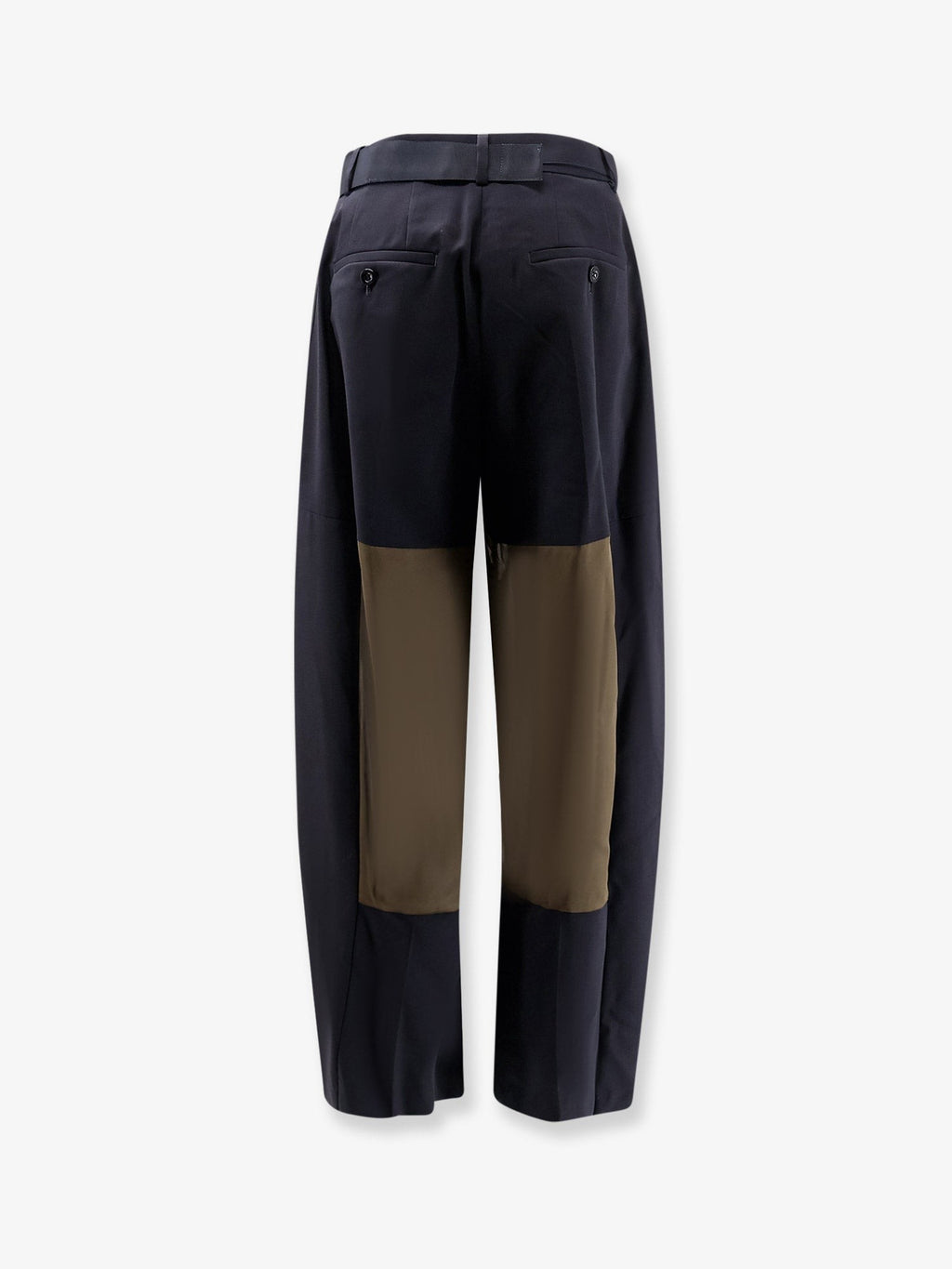 Wool blend trousers with nylon inserts 2