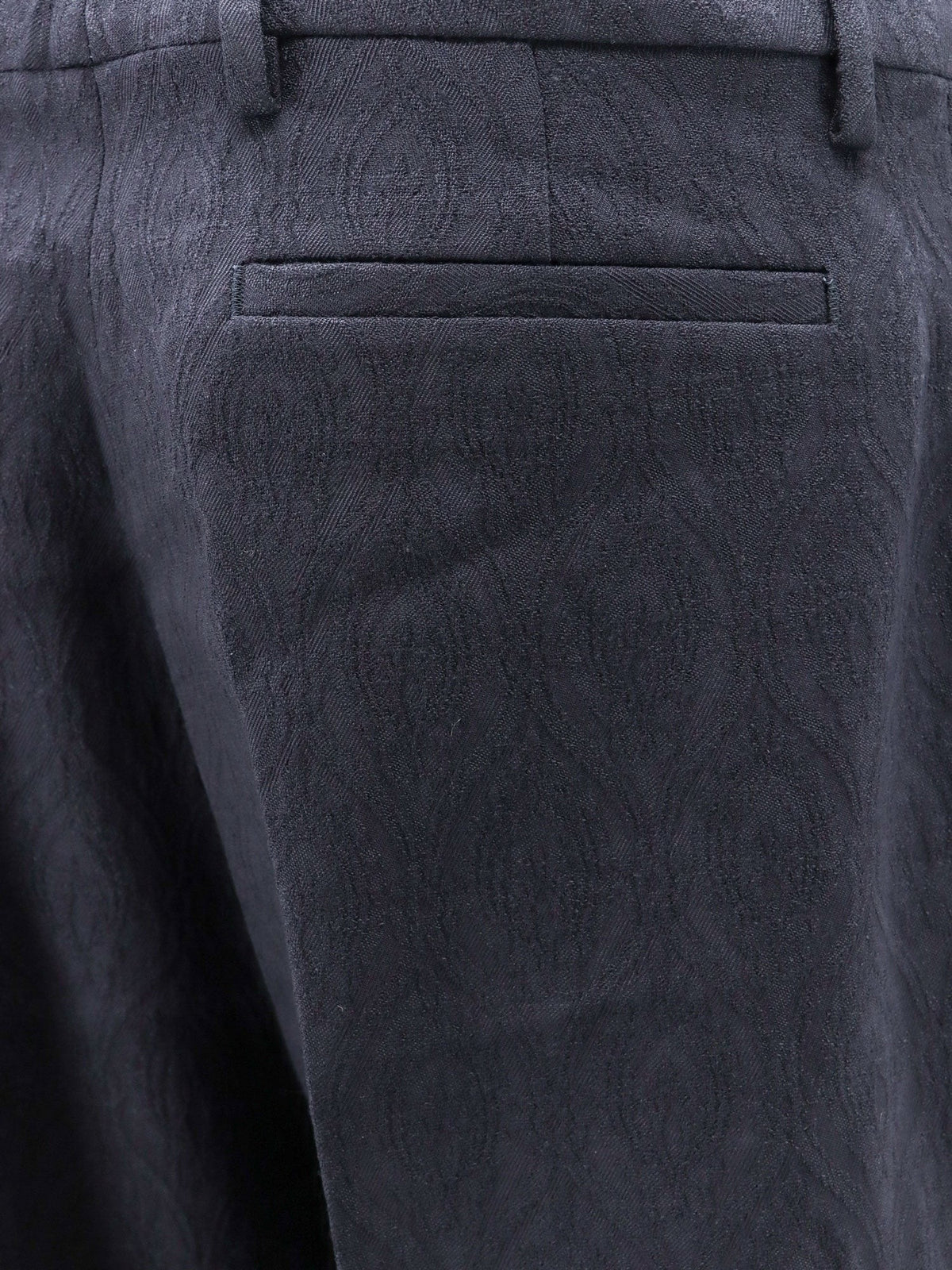 Wool blend trousers with paisley pattern 3