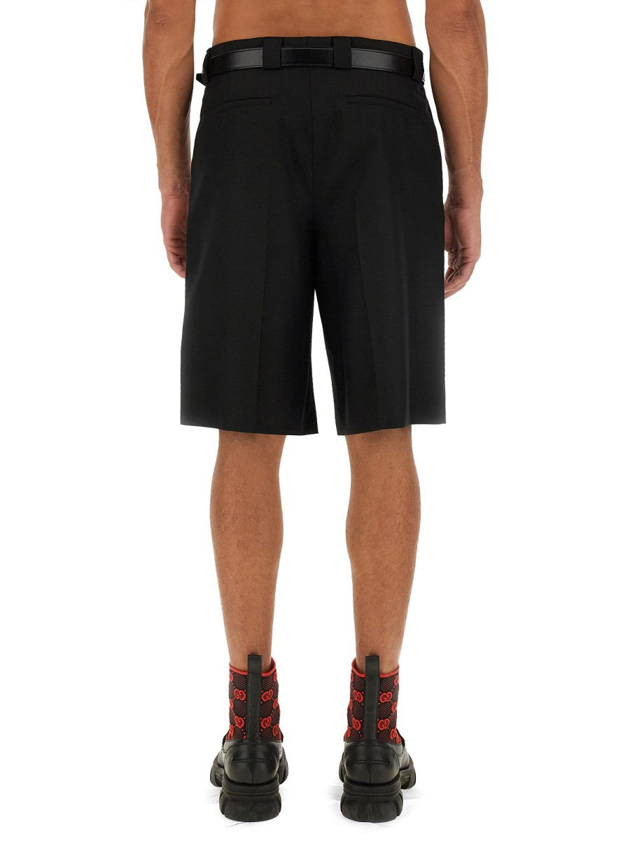 WOOL BLEND TWILL SHORTS 3