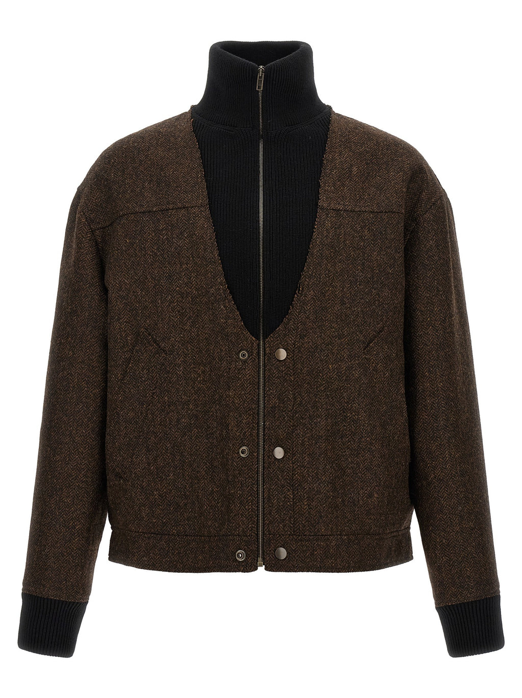 Wool bomber jacket