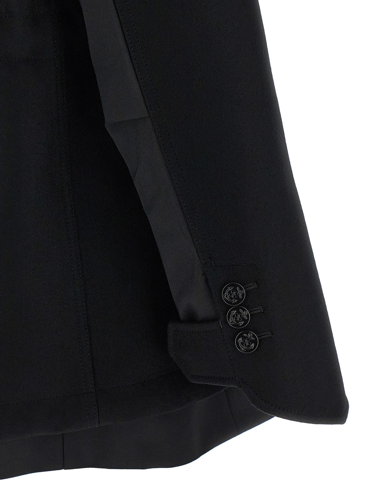 Wool coat with fur insert 5
