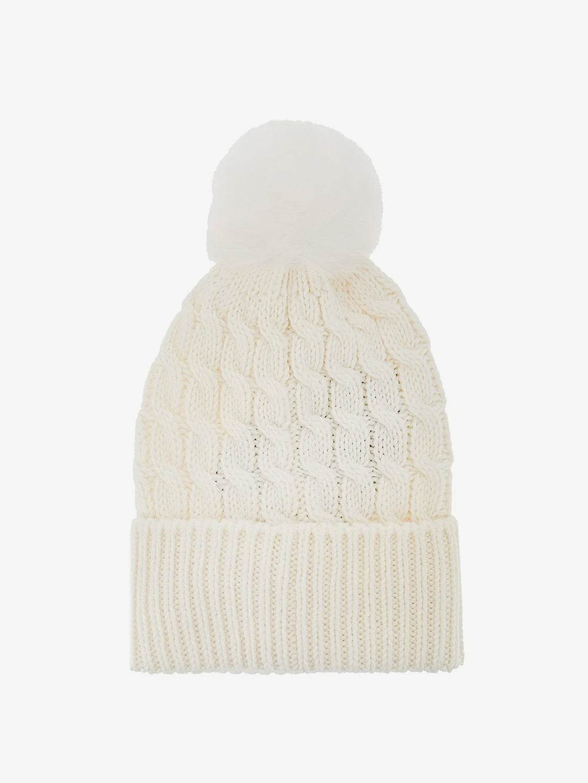 Wool hat with pom-pom 2