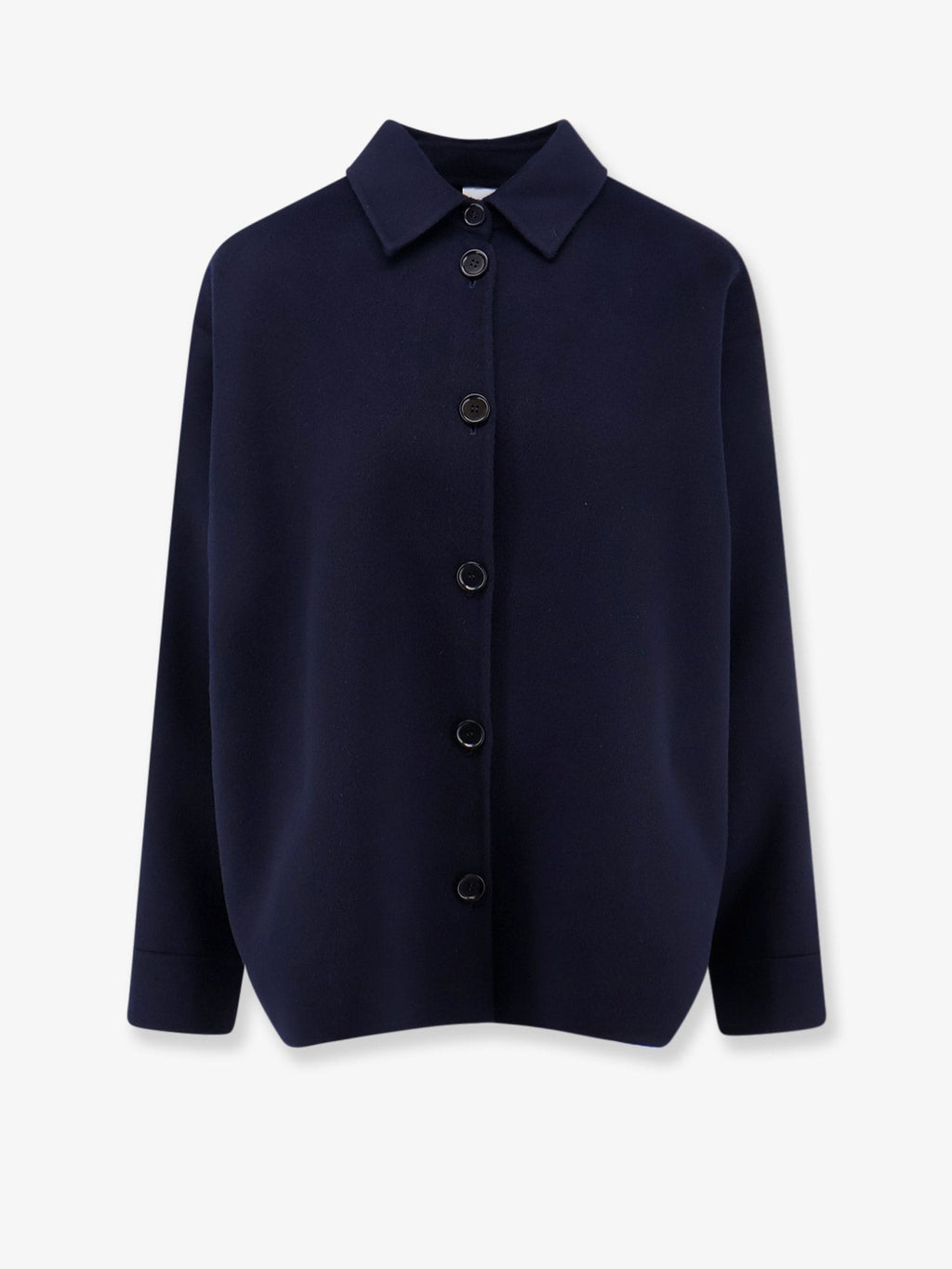 Wool jacket with buttons