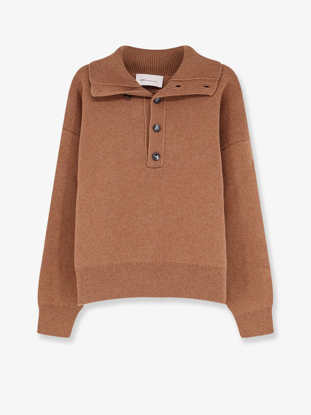 Wool knit cardigan