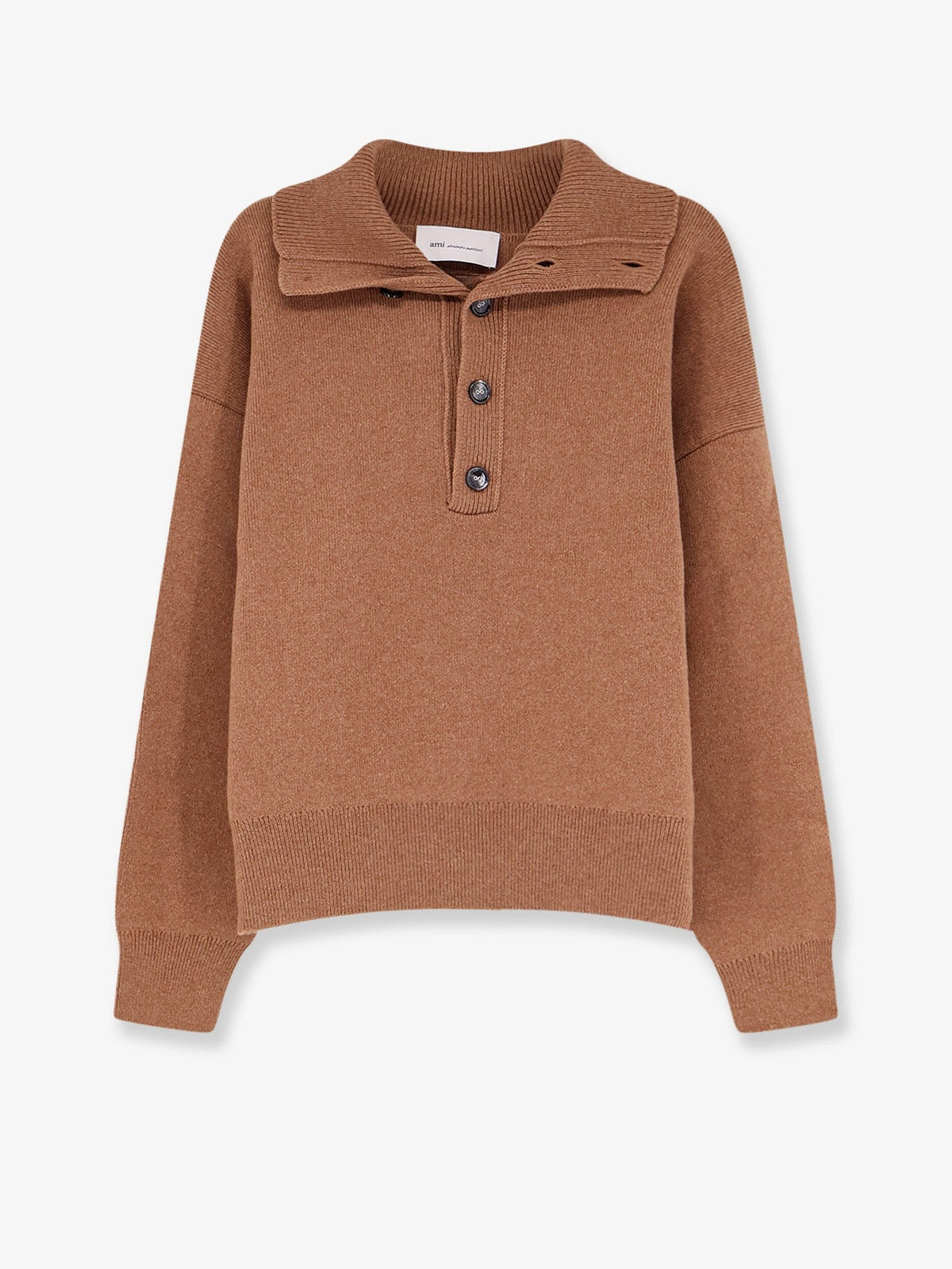 Wool knit cardigan