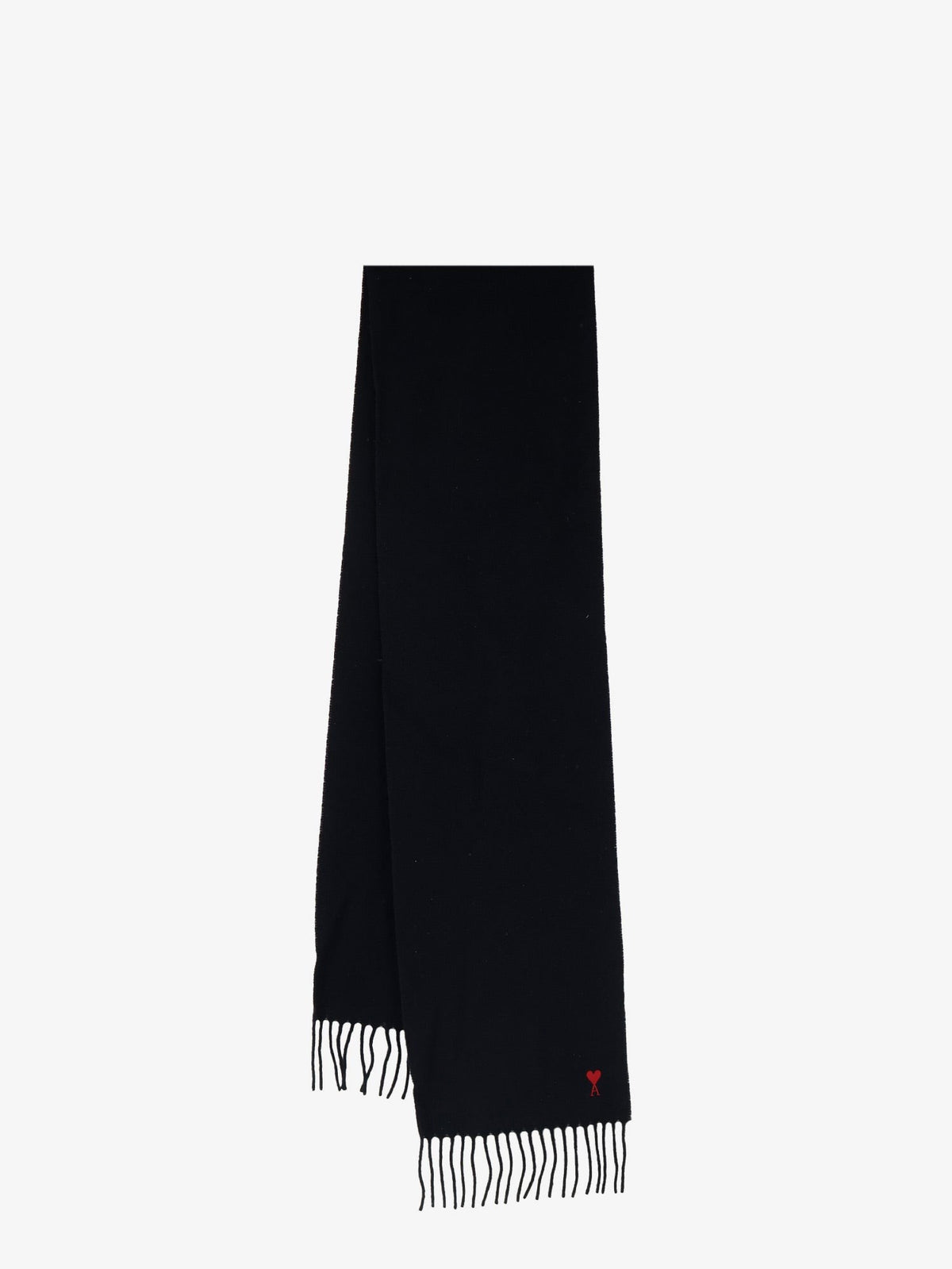 Wool scarf with Ami de Cœur embroidery