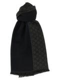 Wool silk scarf