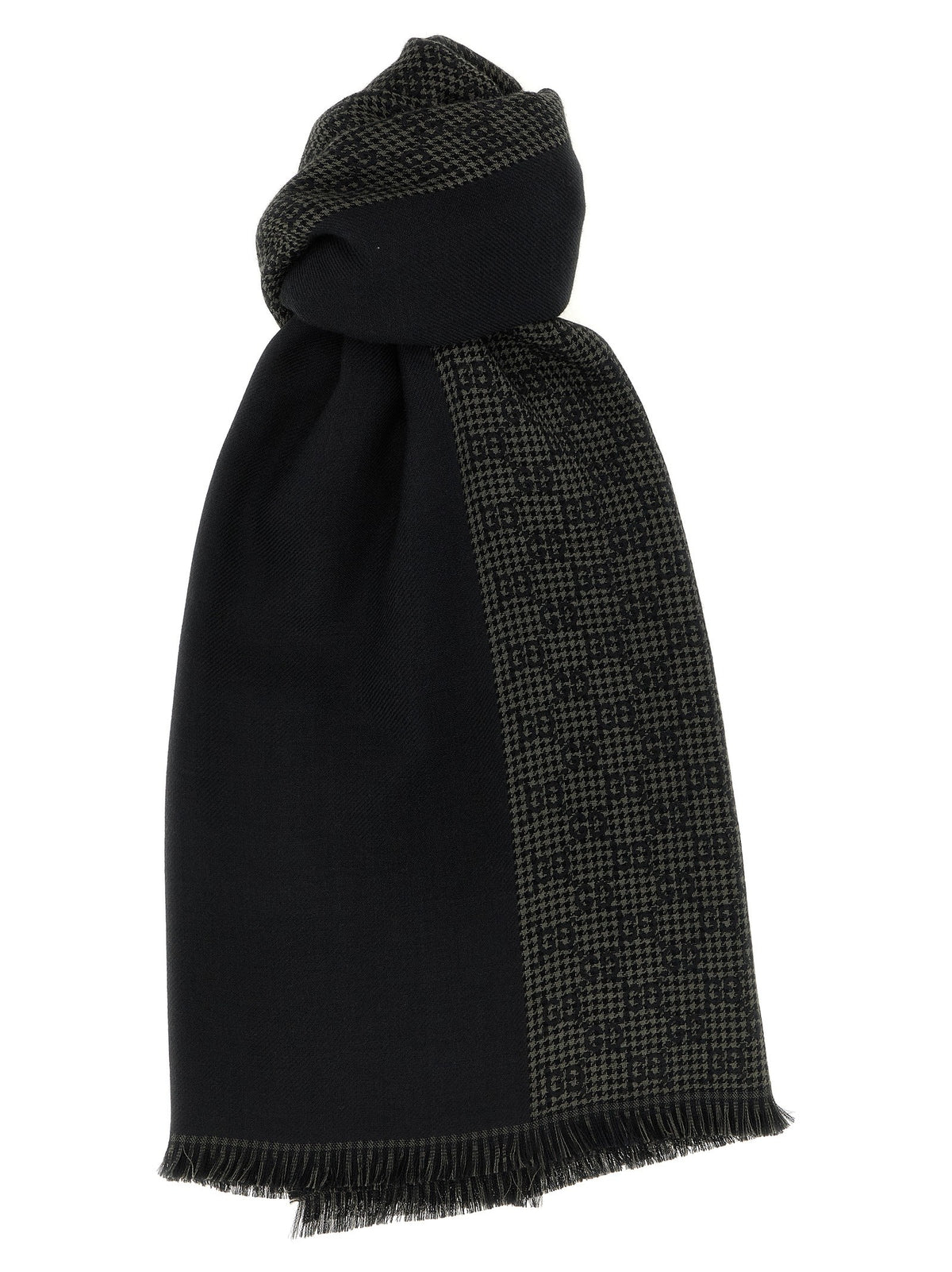 Wool silk scarf