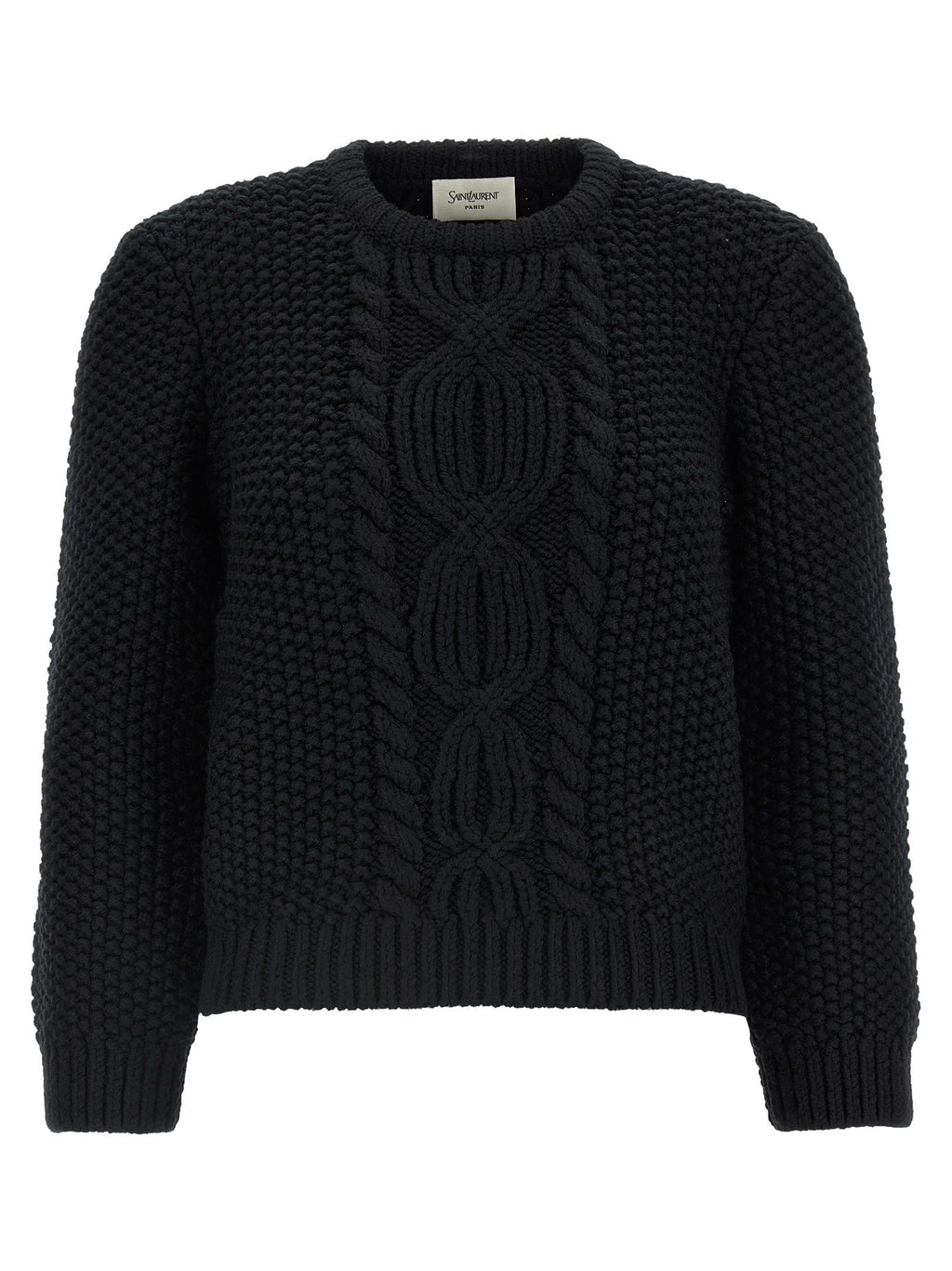 Wool sweater with processing