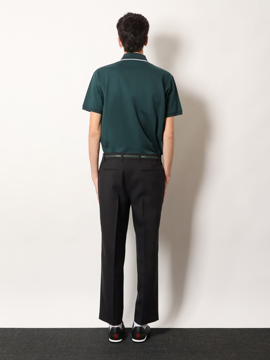 Wool trousers with Gucci detail 3