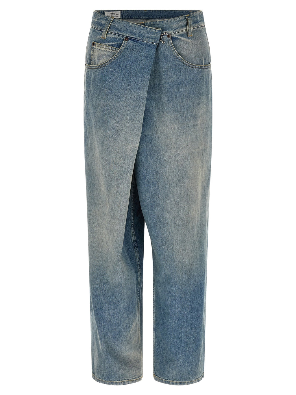 'Wrap' Asymmetric Closure Jeans