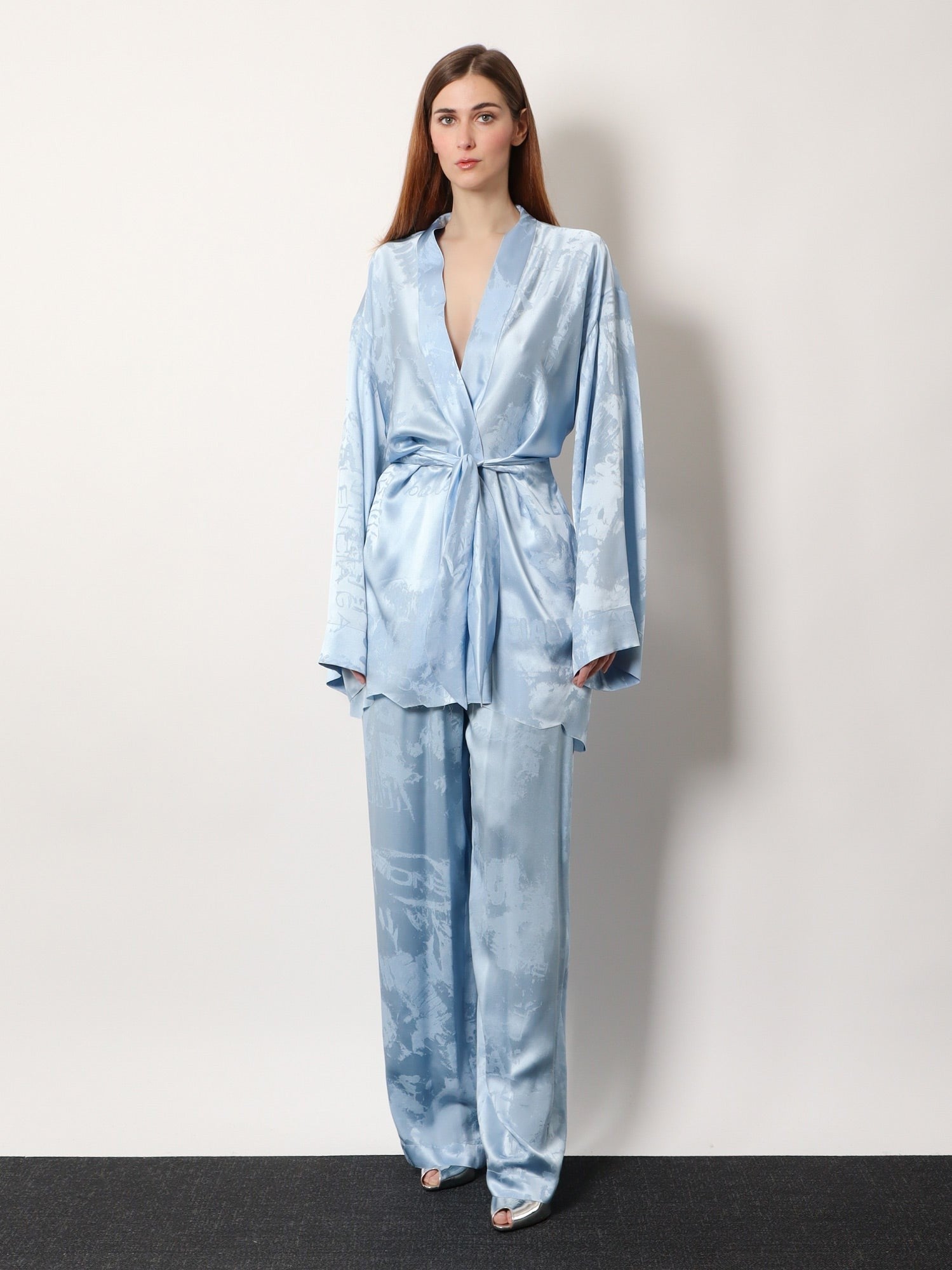 Wrap silk mini dress 2