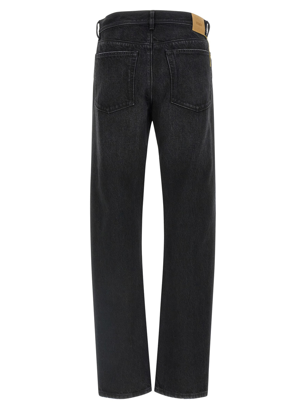 Yellow stitching jeans with visible thread 2