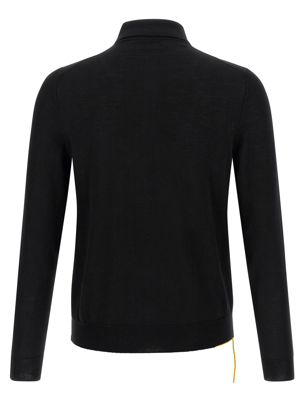 Yellow stitching polo shirt with visible thread 2