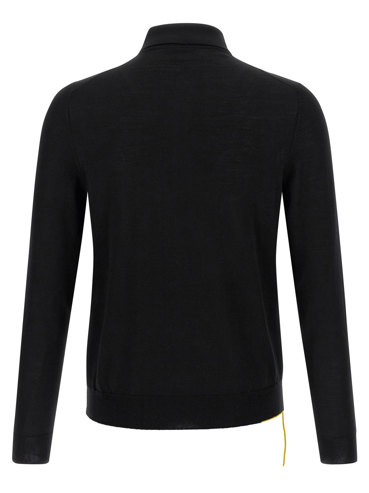 Yellow stitching polo shirt with visible thread 2