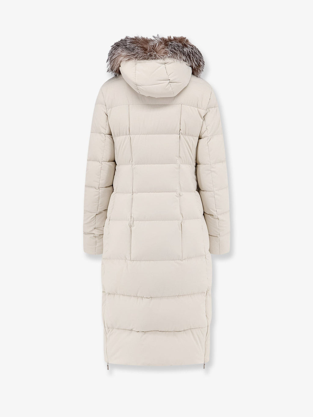 Zagar-Kn water-repellent stretch fabric long down coat 2