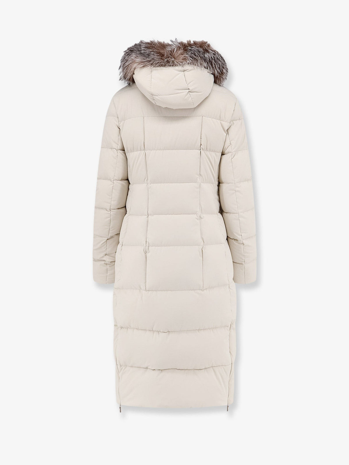 Zagar-Kn water-repellent stretch fabric long down coat 2