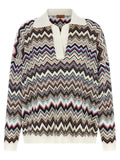 Zigzag polo shirt