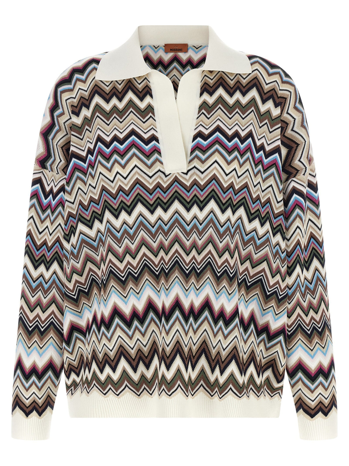 Zigzag polo shirt